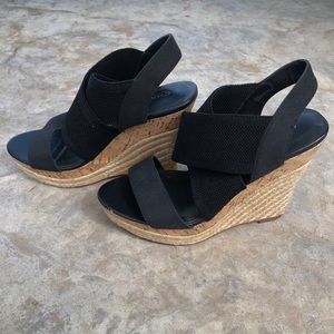 Black Charles David Wedges, Size 7